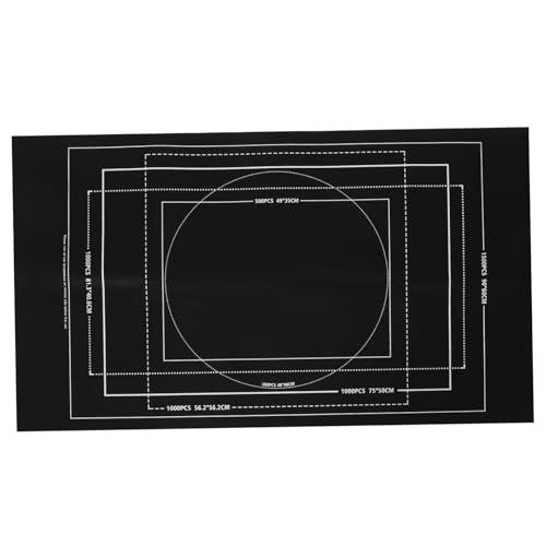 IMIKEYA Rolle Puzzle Ablagematte Puzzlematte Puzzlezubehör Puzzlebrett Schwarzer Filz von IMIKEYA