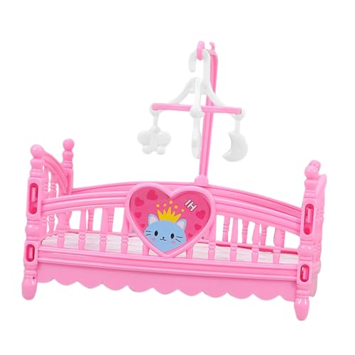 IMIKEYA Satz Puppenhaus-Cartoon-Bett puppenmöbel Set für Dekorative Schlafzimmer DIY Puppenhaus Babypuppenbetten und Krippen Puppenhausbett Abs Rosa IMIKEYA Satz Puppenhaus-Cartoon-Bett puppenmöbel Set für Dekorative Schlafzimmer DIY Puppenhaus Babypuppenbetten und Krippen Puppenhausbett Abs Rosa von IMIKEYA