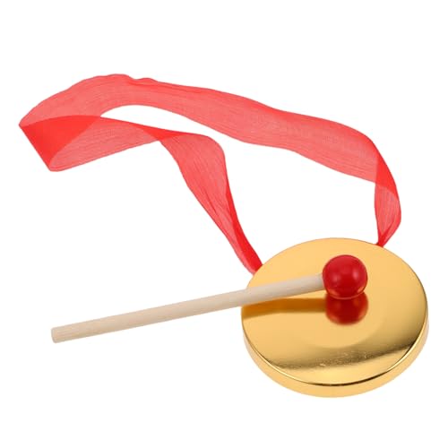 IMIKEYA Schlagzeug Gong-schlaginstrument Mini-handgong Musikinstrument Für Tragbarer Feiergong Ornamente Für Musikinstrumente Kleiner Gong Gong-Instrument Gongs Becken Kupfer von IMIKEYA