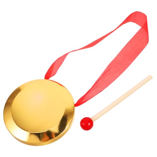IMIKEYA Schlagzeug Musik für musikinstrumente für musikinstrumente für Kleinkinder Mini-Gongs, Tamburin Gong-Schlaginstrument Kleiner Gong Schlaginstrumente Kupfer von IMIKEYA