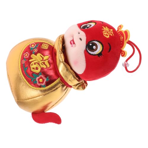 IMIKEYA Schlangenpuppe Plüschschlangenspielzeug Maskottchen des Jahres Der Schlange Plüschschlangenspielzeug des Chinesischen Neujahrs Schlangentier des Chinesischen Neujahrs Jahr von IMIKEYA