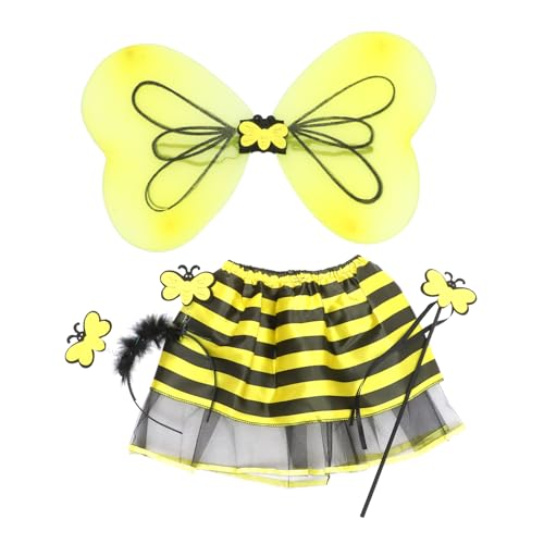 IMIKEYA Schmetterlingsflügel Kostüm Mit Haarband Teiliges Mädchen Festival Outfit Ideales Party Kleid Für Kostümpartys Und Rollenspiele von IMIKEYA