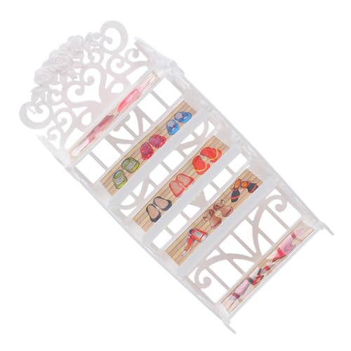 IMIKEYA Schuhregal Ornament Mini Organizer Schuhe Puppenmöbel Dekoration Mädchenhaus Bauchmuskeln Weiß IMIKEYA Schuhregal Ornament Mini Organizer Schuhe Puppenmöbel Dekoration Mädchenhaus Bauchmuskeln Weiß von IMIKEYA