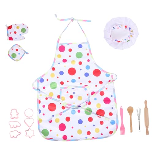 IMIKEYA Sets Küchenspielset Kleinkind Ausstechformen Utensilien Kits Kleine Halloween Kochschürze Weihnachtsbäckerei Koch So Tun Als Ob Mädchen Backen Für Mütze Und Verkleidung Kleidung von IMIKEYA