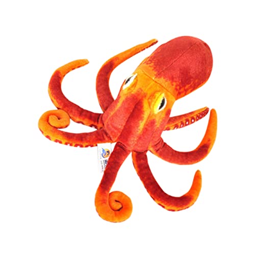 IMIKEYA Simulation Einer Oktopuspuppe Autodekoration Cartoon-puppenspielzeug Plüschtier- Kinderpuppenspielzeug Gefüllte Tintenfischpuppe Sofa-oktopus-Ornament Orange Kurzer Plüsch von IMIKEYA
