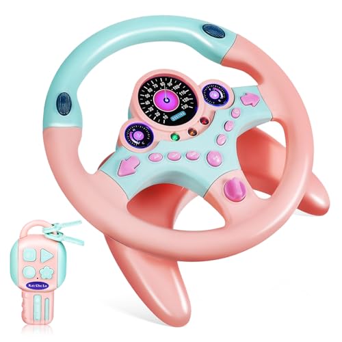 IMIKEYA Simulation Lenkrad Spielzeuglenkrad für Kleinkinder Lenkrad für Lenkradspielzeug für Fahren für Babyautospielzeug Kinderlenkrad Lenkradkinder vor, Lenkrad Plastik von IMIKEYA