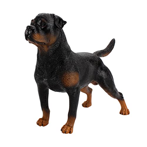 IMIKEYA Simulation Statue Rottweiler Hund Figur Realistisches Tiermodell für Dekoration und Bildung für Fotorequisit von IMIKEYA