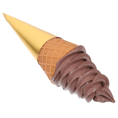 IMIKEYA Simulations- Simulationseis Eiscreme- -Requisite Kinderspielzeug Eistütenspielzeug Simulation Eiswaffelmodell Eisspielzeug Für PVC von IMIKEYA