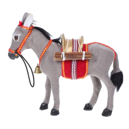 IMIKEYA Esel-tierfigur Mini-Esel-Modell Nutztiere Aus Kunststoff Realistische Simulation Lernspielzeug Für Kinder von IMIKEYA