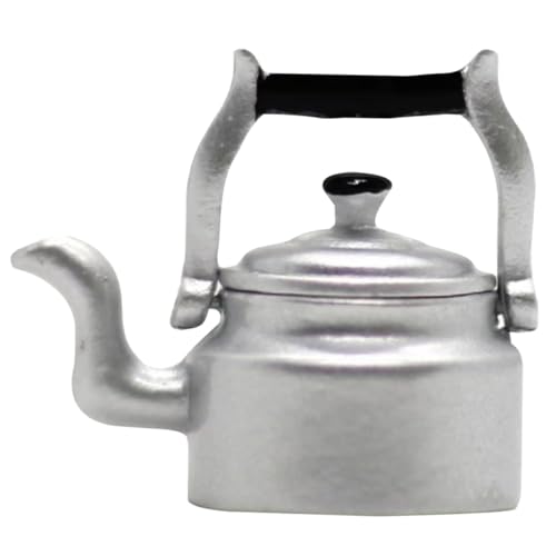 IMIKEYA Simulierter Wasserkocher für kinderspielzeug Küchenutensilien Teppich Miniatur Mini-Wasserkocher Mini-Wassertopf Metall Silver von IMIKEYA