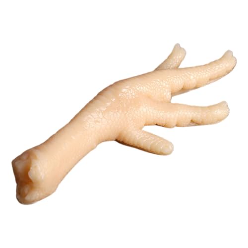 IMIKEYA Simuliertes Hühnerfußmodell Gefälschtes Essen Gefälschtes Ausstellungsmodell Falsches Fleisch Künstliche Fleischmodelle Falsches Huhn Lebensechtes Kunstfleischmodell PVC Beige von IMIKEYA
