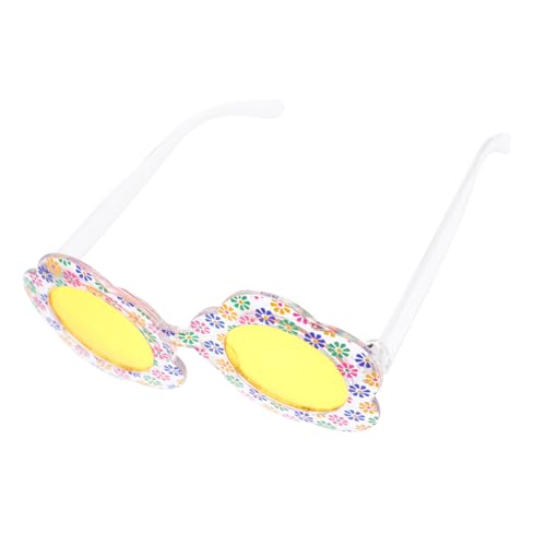 IMIKEYA Sonnenbrille mit Blumenmuster Lustige Transparente Gelbglas Gläser Niedliche Geburtstags Partybrille für Kleinkinder Modisches Foto Accessoire für Mädchen und Jungen von IMIKEYA