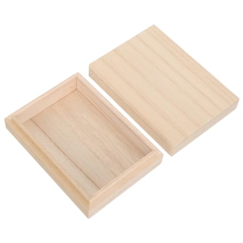 IMIKEYA Spielkarten Holzbox Kartenspiele Kartenetui Sammelkartenordner Kartenvitrine Kartenhalter Brettspieltablett Durchsichtige Poker Aufbewahrungsbox Serviertablett Organizer von IMIKEYA