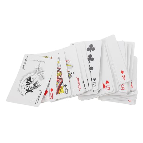 IMIKEYA Spielkarten in Blindenschrift Lernen beeinträchtigte Blindenschrift-Lernkarten Punkte erzogen Hilfe Großdruckkarten für Blinde übergroße Spielkarten riesige Spielkarten Papier von IMIKEYA