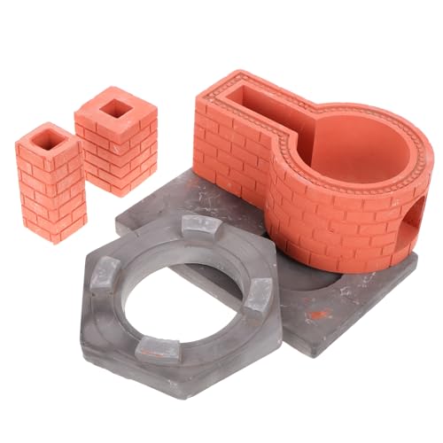 IMIKEYA Spielküchenzubehör Puppenstubenmöbel Küche Für Spielset Für Die Kinderküche Kamin Im Puppenhaus Kinderküchenzubehör Kleinkindspielset Mini Herd Küche Keramik von IMIKEYA