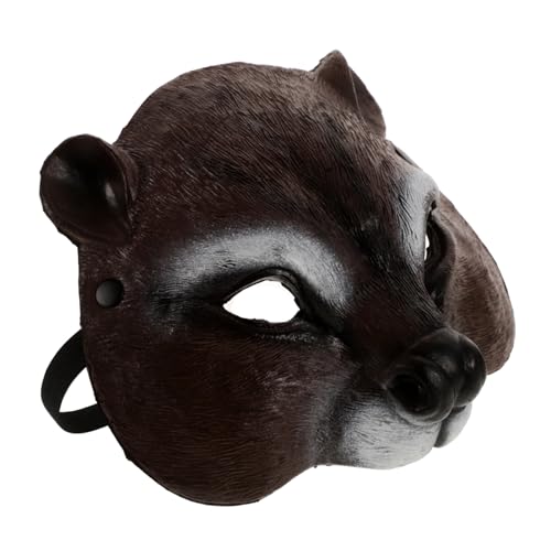 IMIKEYA Squirrel Maske Halbgesicht PU Schaum Halloween Party Tierkostüm Fasching Karneval Cosplay Requisiten Leicht Vielseitig für Bühne Themenparty IMIKEYA Squirrel Maske Halbgesicht PU Schaum Halloween Party Tierkostüm Fasching Karneval Cosplay Requisiten Leicht Vielseitig für Bühne Themenparty von IMIKEYA