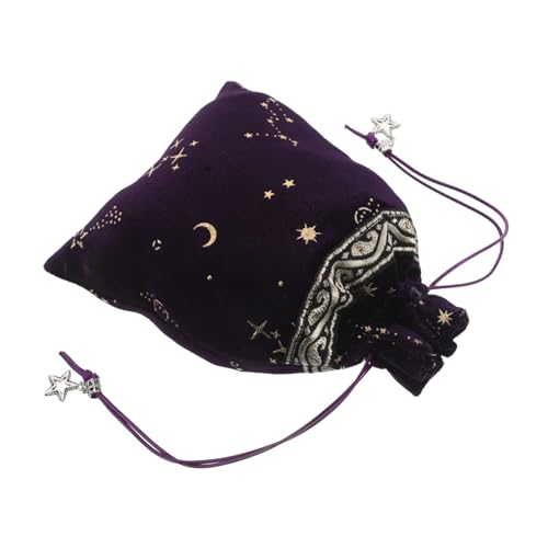 IMIKEYA Star Samtbeutel Kleiner Beutel Mit Kordelzug Samtbeutel Für Schmuck Kleine Zugbeutel Kleiner Samtbeutel Armband Taschen Schmuckbeutel Leere Beutel Sachet-beutel Flanell Violett von IMIKEYA