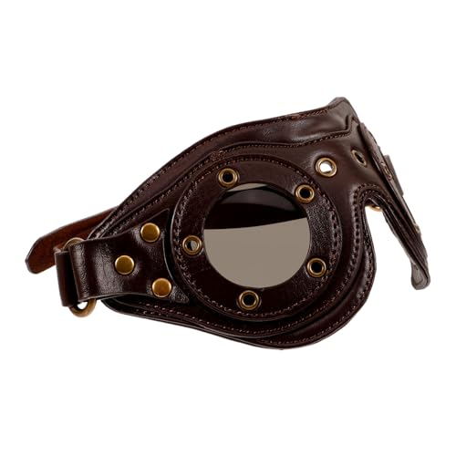 IMIKEYA Steampunk Punkstyle Schutzbrille Vintage Goggles für Männer Frauen Halloween Party Cosplay Outdoor Zubehör IMIKEYA Steampunk Punkstyle Schutzbrille Vintage Goggles für Männer Frauen Halloween Party Cosplay Outdoor Zubehör von IMIKEYA
