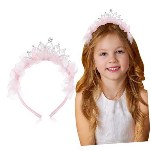 IMIKEYA Stirnband für Mädchen Geburtstagskrone Tiara für Damen Leichtes und Sicheres Prinzessinnen Stirnband für Geburtstagsfeiern und Besondere Anlässe Vielseitige Kronendekoration von IMIKEYA