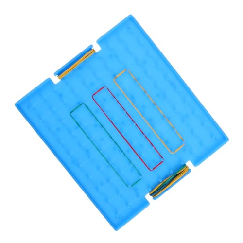 IMIKEYA Studenten-pinnwand Mathe-Spiele Teilungsmanipulationen Pegboard Wandorganisator Stellenwertmanipulationen Steckwand Wandregal-Organizer Mathematikartikel Wandtafel Blue Plastik von IMIKEYA