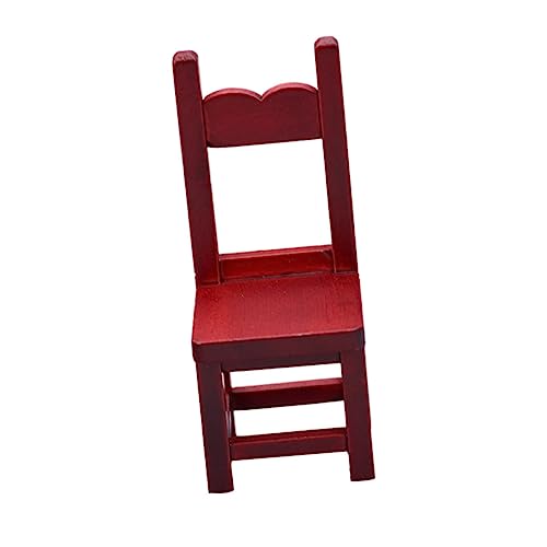 IMIKEYA Stuhl Aus Mahagoni Nachahmung Stuhlmodell Mini-Stuhl-Modell Simulationsstuhlmodell Miniatur-stuhlspielzeug Miniatur-stuhlmodell Spielhauszubehör Simulationsstuhlspielzeug Holz Rot IMIKEYA Stuhl Aus Mahagoni Nachahmung Stuhlmodell Mini-Stuhl-Modell Simulationsstuhlmodell Miniatur-stuhlspielzeug Miniatur-stuhlmodell Spielhauszubehör Simulationsstuhlspielzeug Holz Rot von IMIKEYA