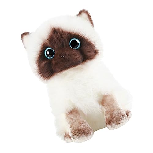 IMIKEYA Süße Siamese Cat Plüschpuppe Dekorative Stofftier-Dekoration Realistische Spielzeugfigur Für Junge Mädchen Und Sammler Kuschelig Und Hautfreundlich IMIKEYA Süße Siamese Cat Plüschpuppe Dekorative Stofftier-Dekoration Realistische Spielzeugfigur Für Junge Mädchen Und Sammler Kuschelig Und Hautfreundlich von IMIKEYA