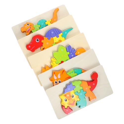 IMIKEYA Teiliges Holz Dinosaurier Puzzle Für Kleinkinder Montessori Lernspielzeug Fördert Die Kognitive Entwicklung Lustige Puzzletafel Mit Triceratops Stegosaurus Spinosaurus IMIKEYA Teiliges Holz Dinosaurier Puzzle Für Kleinkinder Montessori Lernspielzeug Fördert Die Kognitive Entwicklung Lustige Puzzletafel Mit Triceratops Stegosaurus Spinosaurus von IMIKEYA