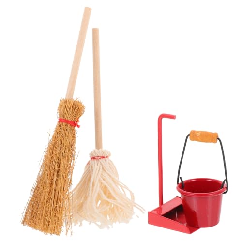 IMIKEYA Teiliges Miniatur Reinigungsset Für Puppenhäuser Mop Roter Eimer Roter Kehrschaufel Und Besenfigur Cremeweiß Perfekte Mini Hausmöbel Für Kreative Spielwelten IMIKEYA Teiliges Miniatur Reinigungsset Für Puppenhäuser Mop Roter Eimer Roter Kehrschaufel Und Besenfigur Cremeweiß Perfekte Mini Hausmöbel Für Kreative Spielwelten von IMIKEYA