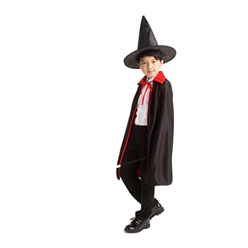 IMIKEYA Teiliges Zauberer Kostüm Set Für Rollenspiel Outfit Mit Umhang Zauberhut Und Zauberstab Für Halloween Fasching Cosplay Und Partys IMIKEYA Teiliges Zauberer Kostüm Set Für Rollenspiel Outfit Mit Umhang Zauberhut Und Zauberstab Für Halloween Fasching Cosplay Und Partys von IMIKEYA
