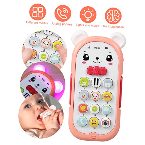IMIKEYA Telefonspielzeug mit Musik und Licht für Monate Frühe Bildung und Hand Auge Koordination Rosa Cartoon Design für Jungen IMIKEYA Telefonspielzeug mit Musik und Licht für Monate Frühe Bildung und Hand Auge Koordination Rosa Cartoon Design für Jungen von IMIKEYA