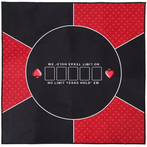 IMIKEYA Texas Hold'em Table Pad tischdecke Spieltischabdeckung Gaming-Tischabdeckung Verdickte Tischmatte brettspiel versorgung Tischabdeckung für Brettspiele Stoff rot von IMIKEYA