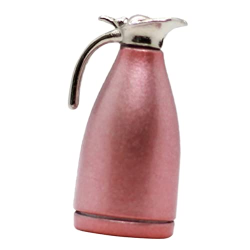 IMIKEYA Thermoskanne Dekoration Mini Wasserkocher Modellierverzierung Für Wasserkocher Miniaturen Mini-wasserkocher Wasserkocher Schmuck Mini-Topf Miniatur-wasserkrug-Modell Metall Rosa von IMIKEYA