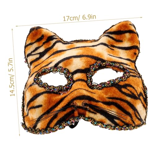 IMIKEYA Tiger Halbgesichtsmaske Cosplay Tiermaske Maskerade Kostümparty Halloween Karneval Unisex Zubehör IMIKEYA Tiger Halbgesichtsmaske Cosplay Tiermaske Maskerade Kostümparty Halloween Karneval Unisex Zubehör von IMIKEYA
