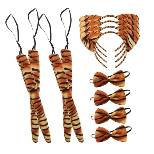 IMIKEYA Tiger Kostüm Satz mit Stirnband Fliege für Erwachsene Wiederverwendbare Requisiten für Karneval Bühnenauftritte und Kostümpartys IMIKEYA Tiger Kostüm Satz mit Stirnband Fliege für Erwachsene Wiederverwendbare Requisiten für Karneval Bühnenauftritte und Kostümpartys von IMIKEYA