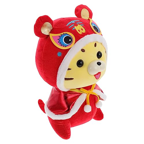 IMIKEYA Tiger Plüsch Puppe Plüsch-Maskottchen-Tiger-Puppe Sternzeichen Tiger Puppe Tigerpuppe Für Zu Hause Neues Jahr Puppe Entzückende Tigerpuppe Pp Baumwolle Rot IMIKEYA Tiger Plüsch Puppe Plüsch-Maskottchen-Tiger-Puppe Sternzeichen Tiger Puppe Tigerpuppe Für Zu Hause Neues Jahr Puppe Entzückende Tigerpuppe Pp Baumwolle Rot von IMIKEYA