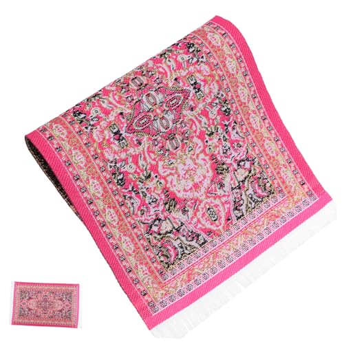 IMIKEYA Türkischer Teppich orientalischer Teppich Orient teppiche Puppenhausmöbel Spielhaus Teppichdekor Mini fußmatte Dekoration Puppenhaus-Vintage-Teppich Mikro-Landschaftsverzierungen IMIKEYA Türkischer Teppich orientalischer Teppich Orient teppiche Puppenhausmöbel Spielhaus Teppichdekor Mini fußmatte Dekoration Puppenhaus-Vintage-Teppich Mikro-Landschaftsverzierungen von IMIKEYA