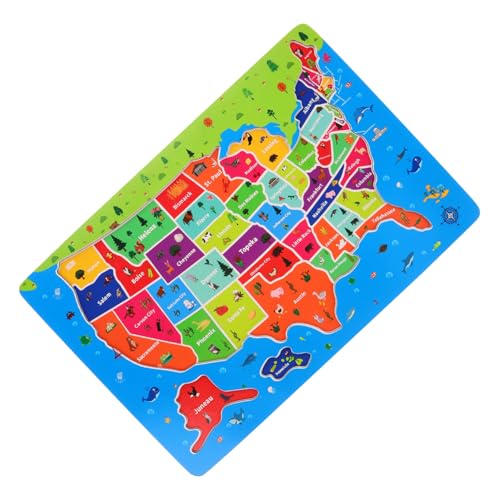 IMIKEYA USA-Karte für Karte der USA MAP der Vereinigten Staaten Uns Kartenrätsel Bodenrätsel Kinderkarte USA Karte USA-Puzzle Karte der Vereinigten Staaten hölzern IMIKEYA USA-Karte für Karte der USA MAP der Vereinigten Staaten Uns Kartenrätsel Bodenrätsel Kinderkarte USA Karte USA-Puzzle Karte der Vereinigten Staaten hölzern von IMIKEYA