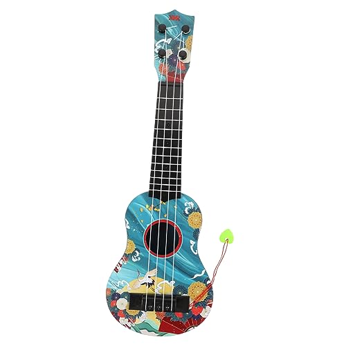 IMIKEYA Ukulele Für Gitarrenspielzeug Für Kindergitarre Früherziehung Ukulele Kleinkind Ukulele Simulation Gitarre Simulations-Ukulele Ukulele-Modell Blue Plastik von IMIKEYA