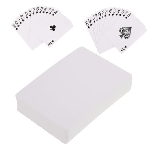 IMIKEYA Unvollendete Pokerkarten Leere Papierkarten Für DIY Projekte Für Spiele Und Kreative Gestaltung Tragbare Und Vielseitige Spielnotizkarten von IMIKEYA