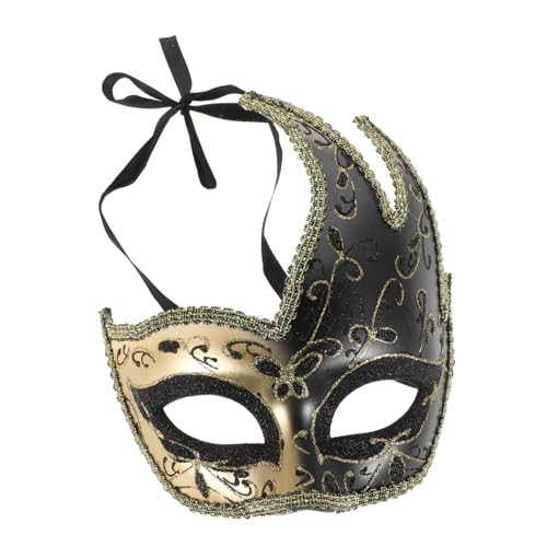 IMIKEYA Venetianische Halbmaske Für Herren Und Damen Vintage Maske Für Maskenball Karneval Und Halloween Festival Accessoire Im Antiken Stil Cosplay Maske IMIKEYA Venetianische Halbmaske Für Herren Und Damen Vintage Maske Für Maskenball Karneval Und Halloween Festival Accessoire Im Antiken Stil Cosplay Maske von IMIKEYA