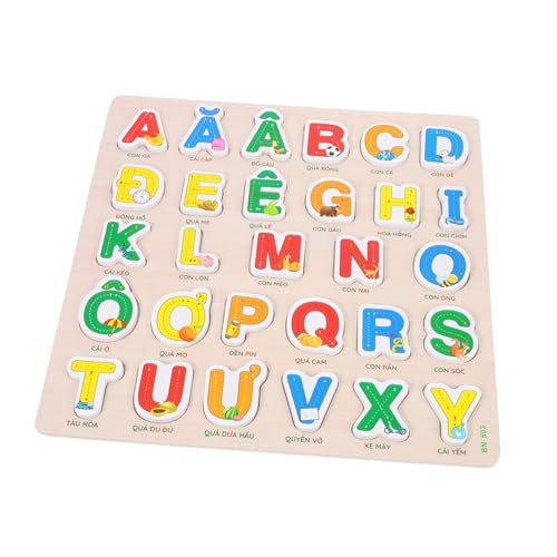 IMIKEYA Vietnamesisches Puzzle Kleinkindspielzeug Kinderspielzeug Vorschul Lernaktivitäten ABC Puzzle Alphabet Buchstaben Kleinkind Puzzles Vorschul Puzzles Passendes von IMIKEYA