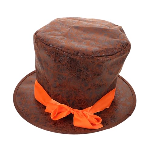 IMIKEYA Vintage Herren Braun Hoher Steampunk Hut Edles Kostüm-accessoire für Zauberer Historische Rollenspiele Theaterauftritte Halloween-partys Aufführungs-hüte IMIKEYA Vintage Herren Braun Hoher Steampunk Hut Edles Kostüm-accessoire für Zauberer Historische Rollenspiele Theaterauftritte Halloween-partys Aufführungs-hüte von IMIKEYA