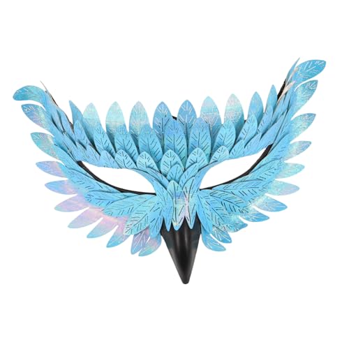 IMIKEYA Vogelmaske mit Eulenschnabel für Halloween Ergonomische Halbgesichts Maske für Damen Flexible für Maskenball Karneval und Tierkostüm Events von IMIKEYA