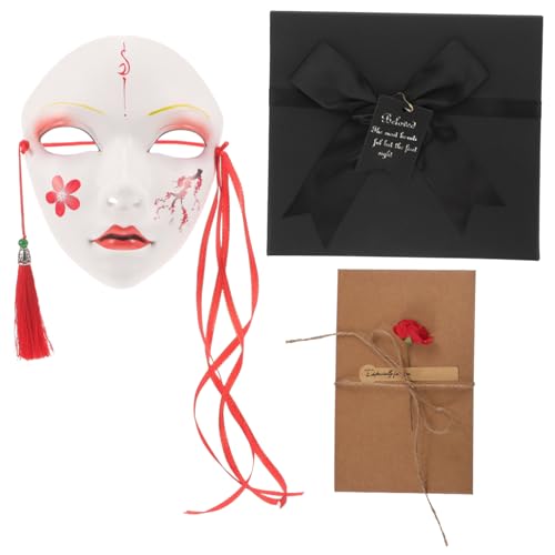 IMIKEYA Vollgesichtsmaske für Halloween Handbemalte Cosplay Dekoration für Damen für Karneval und Bühnenauftritte mit Details und Eleganter von IMIKEYA