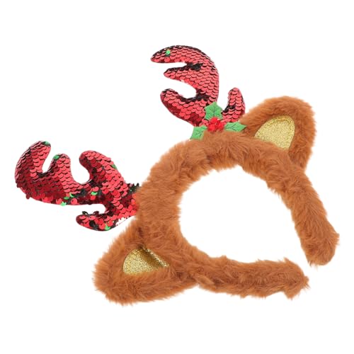 IMIKEYA Weiches Weihnachts-haarreif mit Rentier-geweih Flexibles Bequemes Accessoire für Frauen und Mädchen Festliches Kopfband für Weihnachtsfeiern und -Spaß IMIKEYA Weiches Weihnachts-haarreif mit Rentier-geweih Flexibles Bequemes Accessoire für Frauen und Mädchen Festliches Kopfband für Weihnachtsfeiern und -Spaß von IMIKEYA