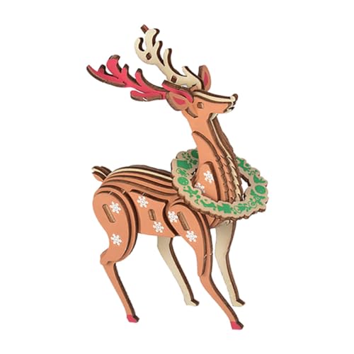 IMIKEYA Weihnachts-Hirsch-Puzzle Weihnachtspuzzle Aus Holz Weihnachtsrätsel Hölzern IMIKEYA Weihnachts-Hirsch-Puzzle Weihnachtspuzzle Aus Holz Weihnachtsrätsel Hölzern von IMIKEYA