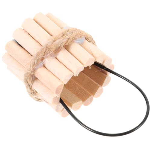 IMIKEYA Weihnachtsdosen Puppenträger Fee Puppenhaus Zubehör Bausatz lagercontainer vorratsbehälter Attraktiv weihachtsdeko Toys Miniatur-Eimer-Ornament Miniaturhausdekor Holz von IMIKEYA