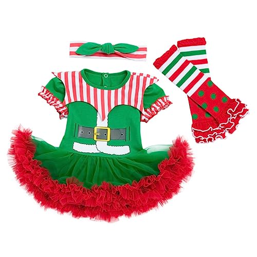 IMIKEYA Weihnachtskostüm Set Monate Atmungsaktives Baumwoll Kostüm Weiches Neugeborenen Outfit Farbintensives Grünes Kleid Festliches Weihnachtskleid IMIKEYA Weihnachtskostüm Set Monate Atmungsaktives Baumwoll Kostüm Weiches Neugeborenen Outfit Farbintensives Grünes Kleid Festliches Weihnachtskleid von IMIKEYA