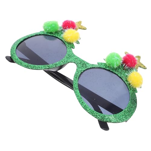 IMIKEYA Weihnachtsparty-Brille: Neuartige Glitzer-Feiertagsbrille mit Weihnachtsbaum- und Pompon-Design für Feiertagsdekorationen, Silvesterfeiern und Partys IMIKEYA Weihnachtsparty-Brille: Neuartige Glitzer-Feiertagsbrille mit Weihnachtsbaum- und Pompon-Design für Feiertagsdekorationen, Silvesterfeiern und Partys von IMIKEYA