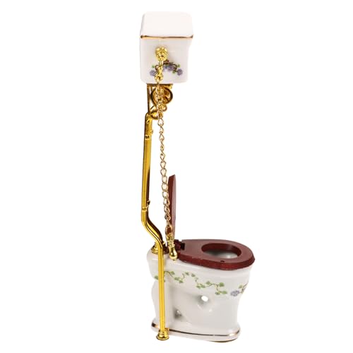 IMIKEYA Winzige Toilette Miniatur-toilettenmodell Teppich Bad Mini-puppenhausmöbel Szene Realistische Mini-Toilette Mini- - Mini-töpfchen Mini -Handwerk Colorful Keramik von IMIKEYA